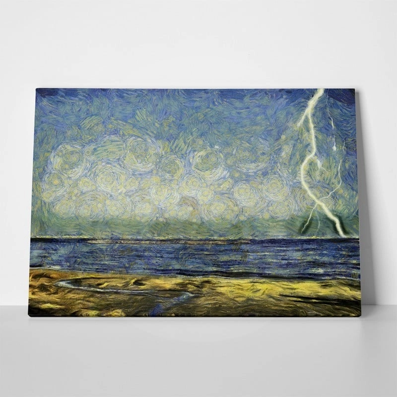 Πινακας σε καμβά VAN GOGH - STYLE LIGHTNING