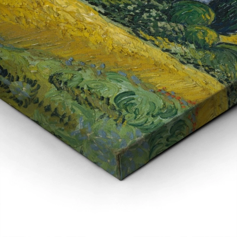 Πινακας σε καμβά VAN GOGH - WHEAT FIELD WITH CYPRESS TREES