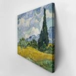 Πινακας σε καμβά VAN GOGH - WHEAT FIELD WITH CYPRESS TREES