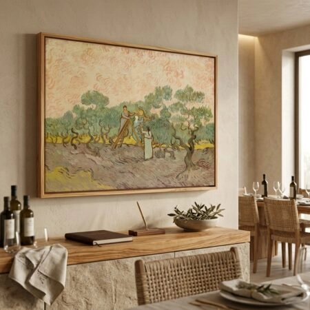 Πινακας σε καμβά VAN GOGH - WOMEN PICKING OLIVES - Vincent Van Gogh Sticky 5