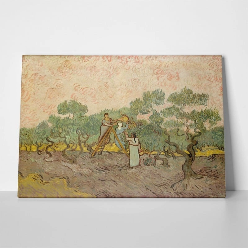 Πινακας σε καμβά VAN GOGH - WOMEN PICKING OLIVES