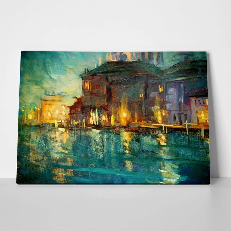 Πινακας σε καμβά VENICE OIL PAINTING ON PLYWOOD