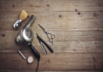 Πινακας σε καμβά VINTAGE BARBER EQUIPMENT