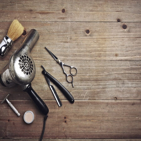 Πινακας σε καμβά VINTAGE BARBER EQUIPMENT - Μοδα και Διασκεδαση Sticky 4