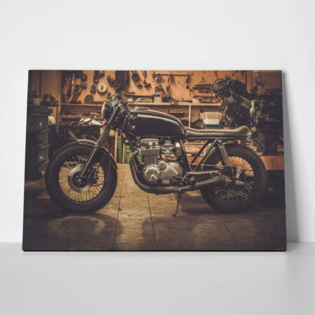 Πινακας σε καμβά VINTAGE MOTORCYCLE - Μηχανες