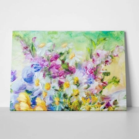 Πινακας σε καμβά WILDFLOWER OIL PAINTING - Floral - Λουλουδια