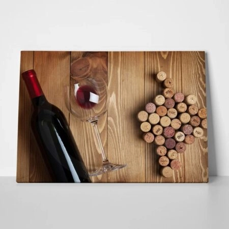 Πινακας σε καμβά WINE GLASS - Food and Drink