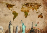 Πινακας σε καμβά WORLD LANDMARKS
