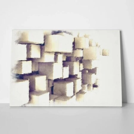 Πινακας σε καμβά ABSTRACT PAINTING CUBES - Αφηρημενα και Abstract