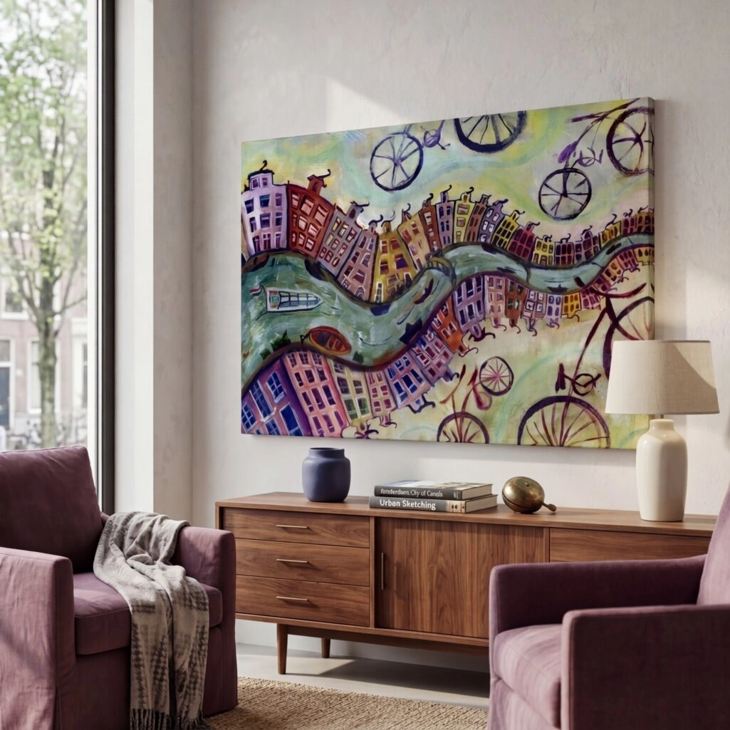 Πινακας σε καμβά AMSTERDAM OIL PAINTING