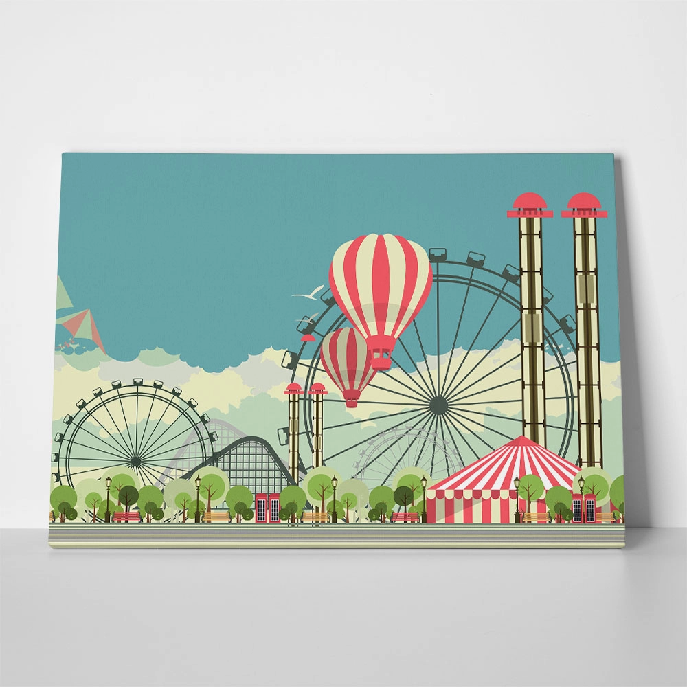 Πινακας σε καμβά AMUSEMENT PARK