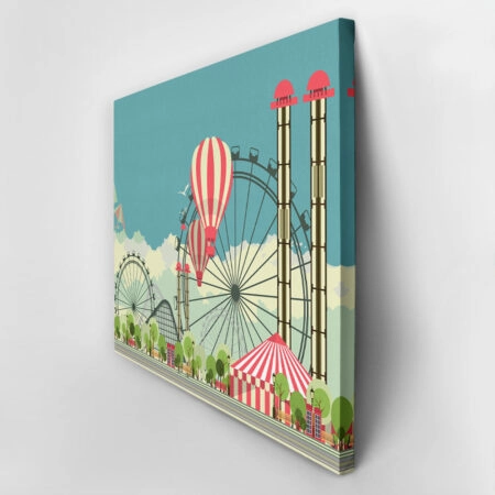 Πινακας σε καμβά AMUSEMENT PARK - Παιδικοι και set Sticky 3