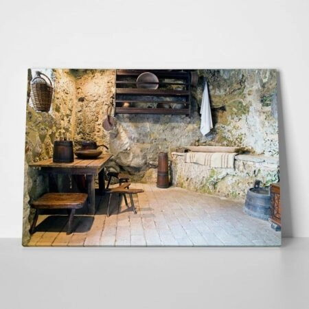 Πινακας σε καμβά ANTIQUE KITCHEN - Vintage