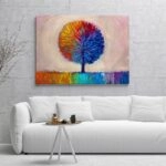 Πινακας σε καμβά ARTISTIC COLORFUL TREE