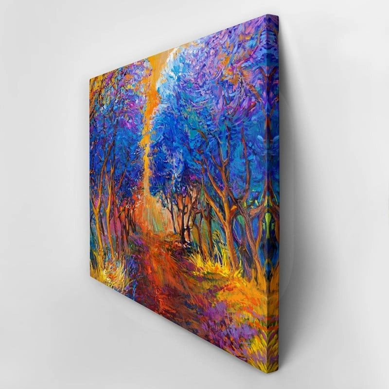 Πινακας σε καμβά AUTUMN FOREST PAINTING
