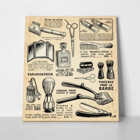 Πίνακας BARBER - Vintage Sticky 1