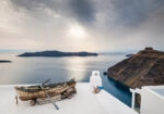 Πινακας σε καμβά BEAUTIFUL SUNSET ON SANTORINI ISLAND GREECE