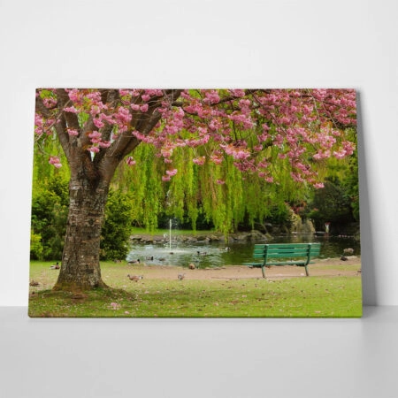 Πινακας σε καμβά BENCH POND