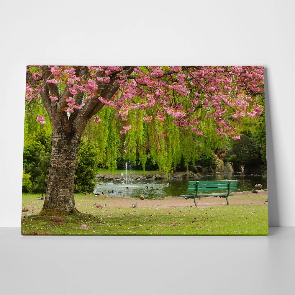 Πινακας σε καμβά BENCH POND