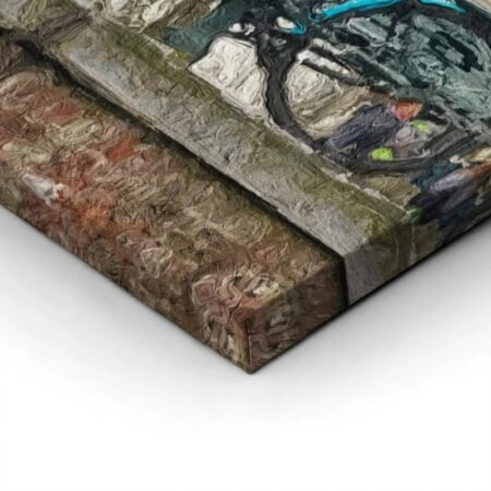 Πινακας σε καμβά BICYCLES ON BRIDGE - Ποδηλατα Sticky 1