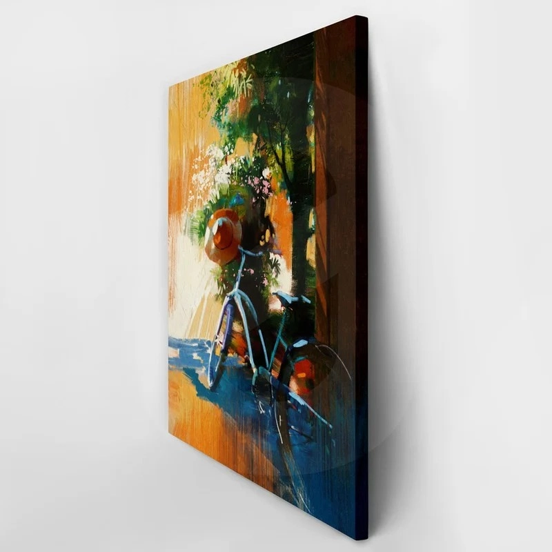 Πινακας σε καμβά BICYCLE AND OLD HAT