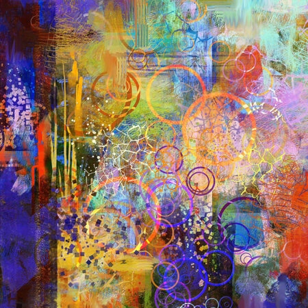 Πινακας σε καμβά COLORFUL PAINTING - Αφηρημενα και Abstract Sticky 4