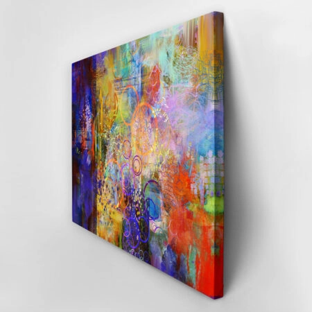 Πινακας σε καμβά COLORFUL PAINTING - Αφηρημενα και Abstract Sticky 2