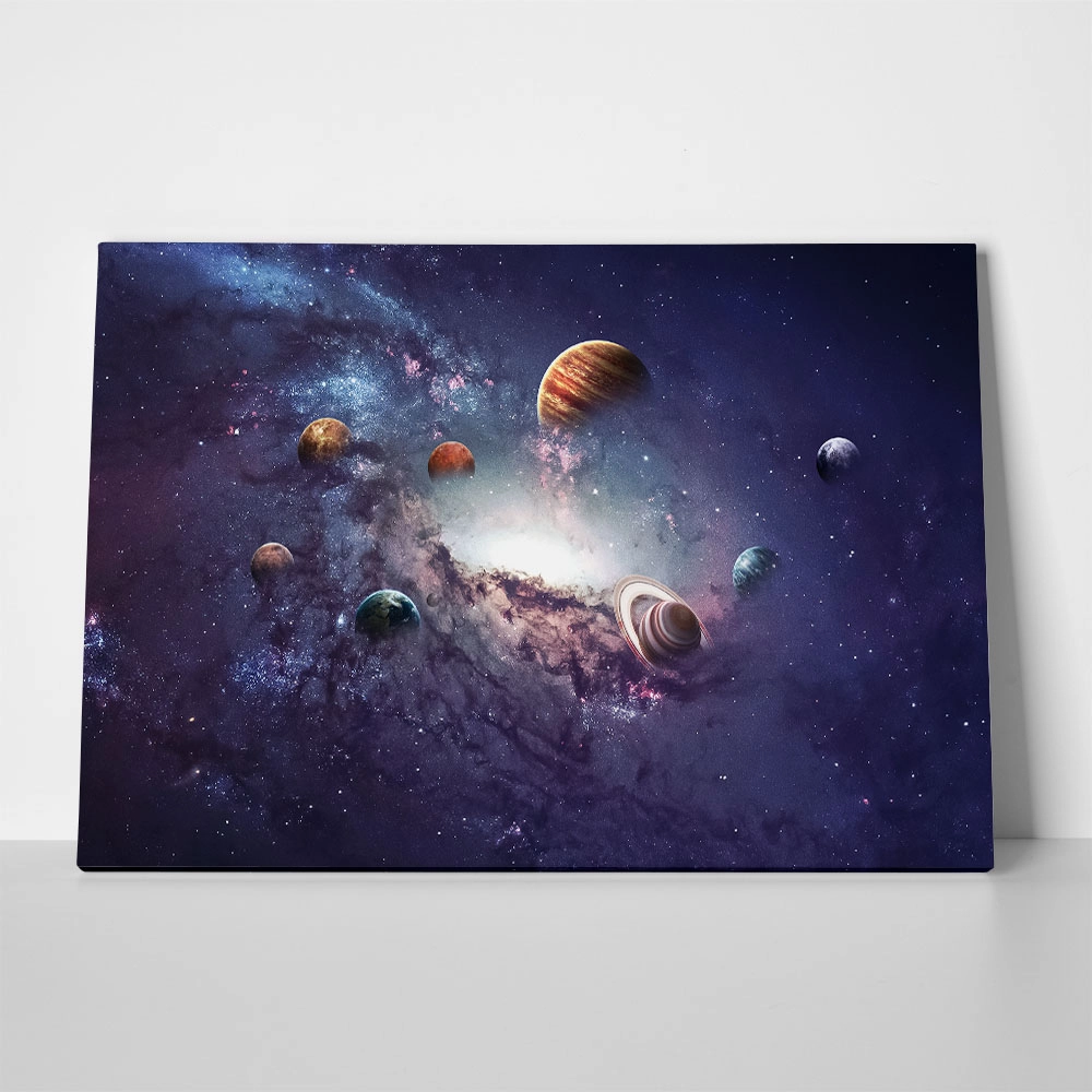Πινακας σε καμβά CREATION OF PLANETS