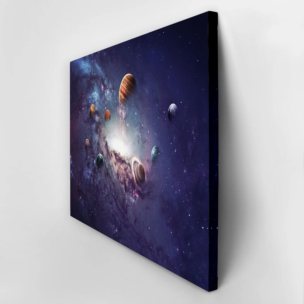 Πινακας σε καμβά CREATION OF PLANETS