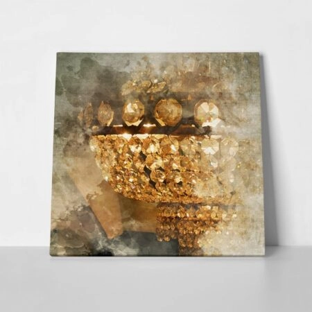 Πίνακας σε καμβά CHANDELIER - Vintage Sticky 1