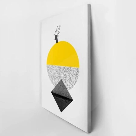 Πινακας σε καμβά DEER GEOMETRIC ART - Εργα Τεχνης Sticky 3