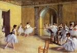 Πινακας σε καμβά EDGAR DEGAS - THE DANCE FOYER