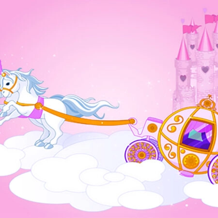 Πινακας σε καμβά FAIRY TALE CARRIAGE - Παιδικοι και set Sticky 4
