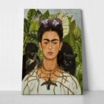 Πινακας σε καμβά FRIDA KAHLO - SELF PORTRAIT WITH NECKLACE OF THORNS