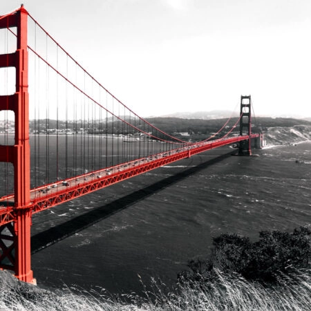 Πινακας σε καμβά GOLDEN GATE BRIDGE 2 - Αξιοθεατα και Ιστορια Sticky 4