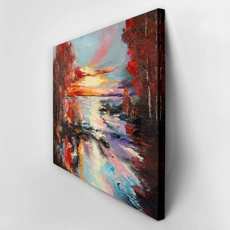 OUTLET Πίνακας σε καμβά GOLDEN AUTUMN FANTASY 120cm x 80cm