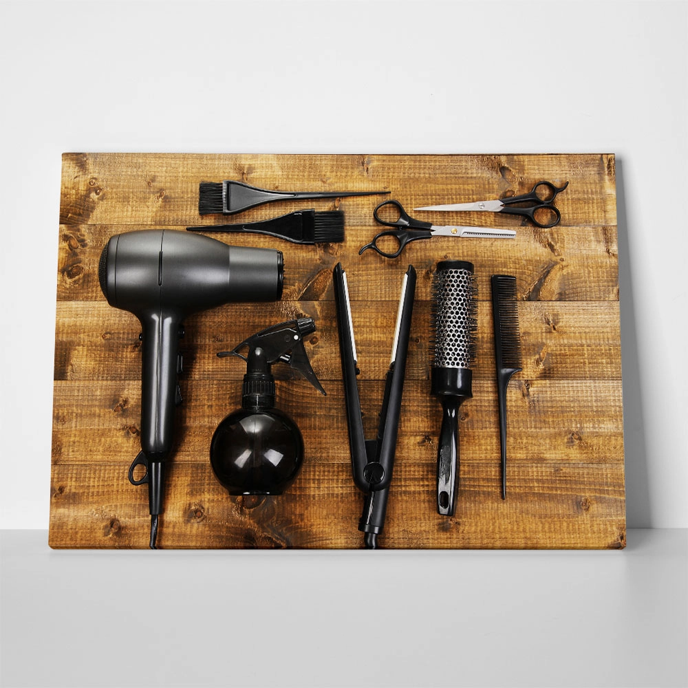 Πινακας σε καμβά HAIRDRESSING TOOLS