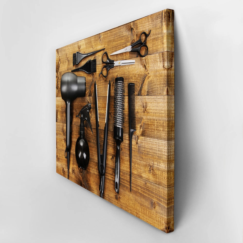 Πινακας σε καμβά HAIRDRESSING TOOLS