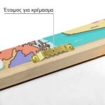 Πινακας σε καμβά ILLUSTRATION EUROPE MAP CARTOON STYLE