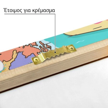 Πινακας σε καμβά ILLUSTRATION EUROPE MAP CARTOON STYLE - Παιδικοι και set Sticky 7