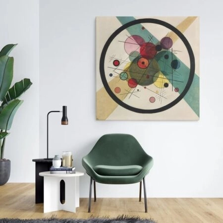 Πίνακας σε καμβά KANDINSKY - CIRCLES IN A CIRCLE - Wassily Kandinsky