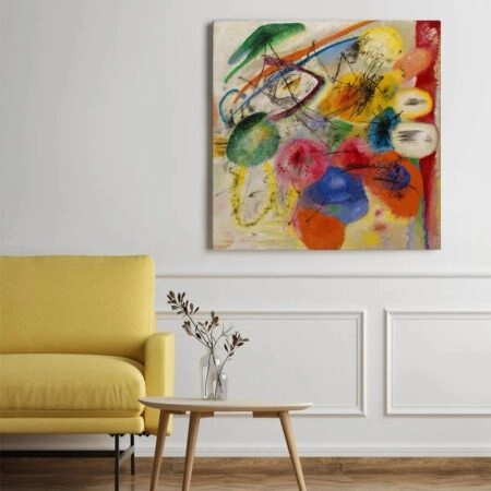 Πίνακας σε καμβά KANDINSKY - BLACK STROKES I - Wassily Kandinsky