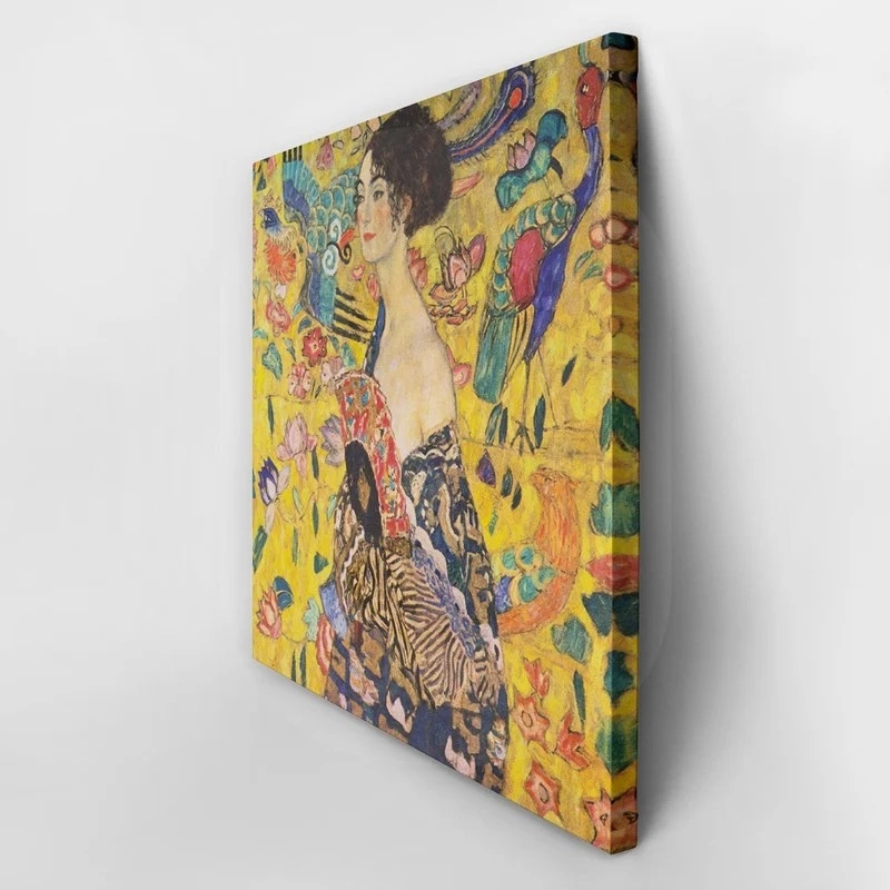 Πινακας σε καμβα KLIMT - DAME DIM FACHER