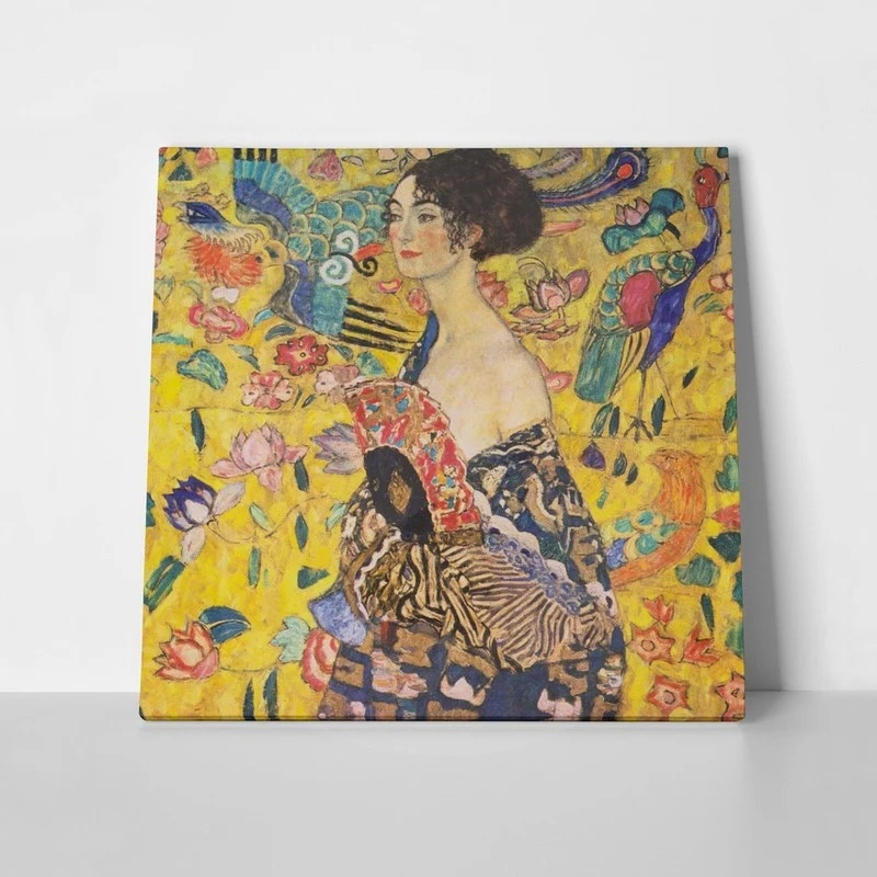 Πινακας σε καμβα KLIMT - DAME DIM FACHER