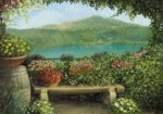Πινακας σε καμβά LAKE GARDEN