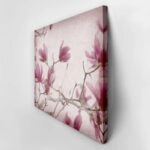 Πινακας σε καμβά MAGNOLIA FLOWERS ON OLD PAPER BACKGROUND
