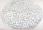 Πινακας σε καμβά MONDRIAN - COMPOSITION 10 IN BLACK AND WHITE