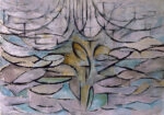 Πινακας σε καμβά MONDRIAN - FLOWERING APPLETREE