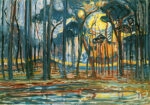 Πινακας σε καμβά MONDRIAN - WOODS NEAR OELE