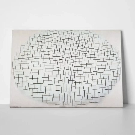 Πινακας σε καμβά MONDRIAN - COMPOSITION 10 IN BLACK AND WHITE - Mondrian Piet Sticky 1